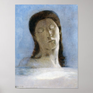 Affiche Odilon Redon, les yeux fermés 1890