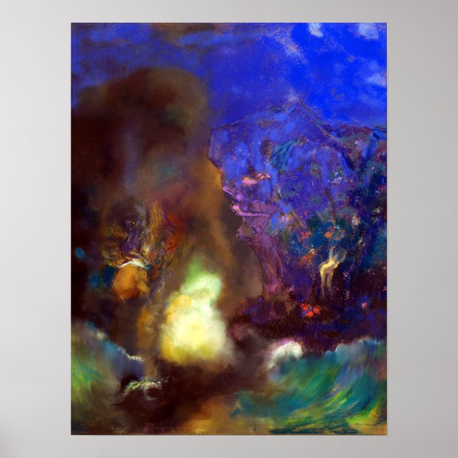 Affiche Odilon Redon Roger et Angelica (Devant)