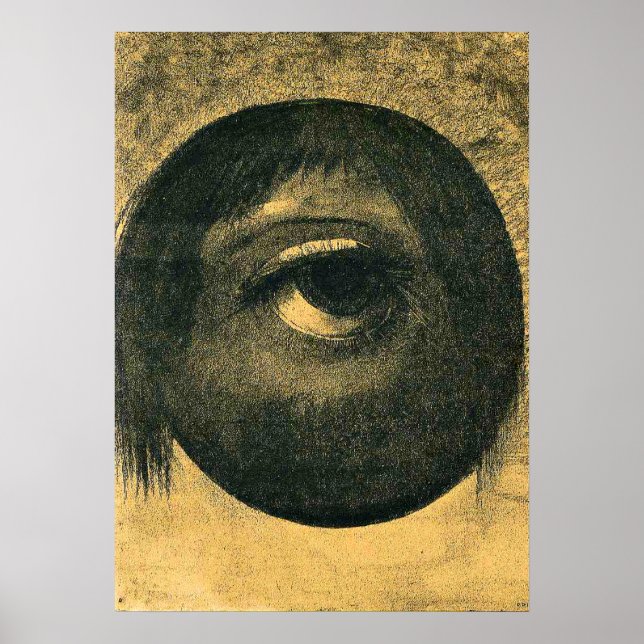 Affiche Odilon Redon, Vision Card, (Devant)