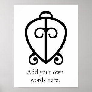 Affiche Odo Nnyew Fie Kwan   Symbole du pouvoir de l'amour