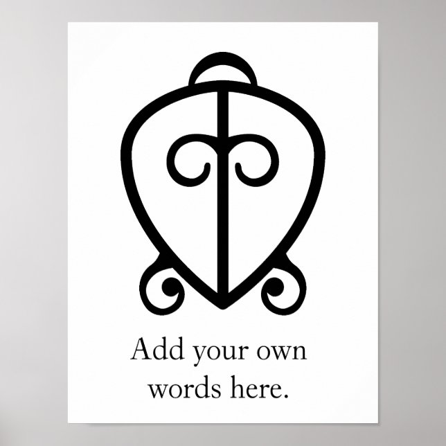 Affiche Odo Nnyew Fie Kwan | Symbole du pouvoir de l'amour (Devant)