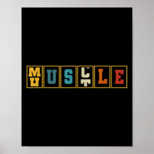 Affiche Odomètre Musculaire Ostle Poids Gym Motivation