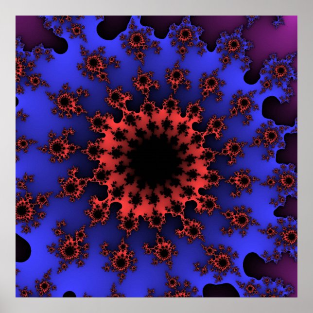 Affiche OEil bleu et orange (Devant)