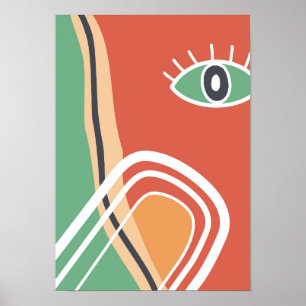 Affiche oeil d'art moderne Abstrait