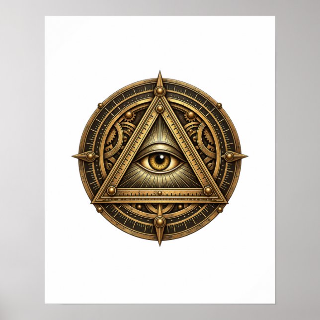 Affiche Œil d'Astrolabe Bronze (Devant)