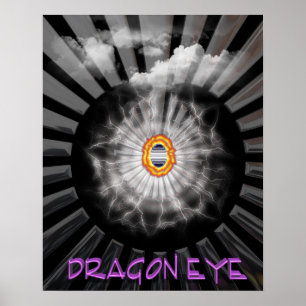 Affiche Oeil de dragon mystique
