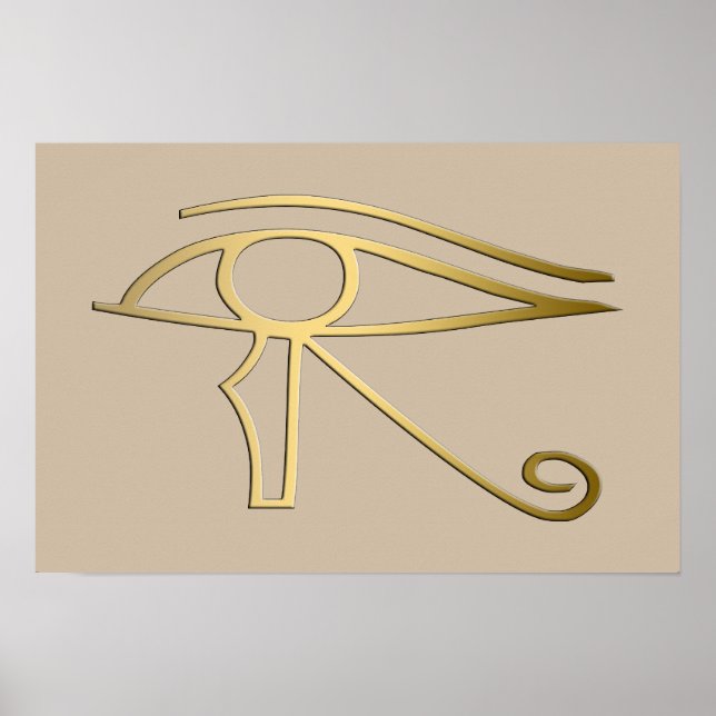 Affiche OEil de Horus symbole égyptien (Devant)