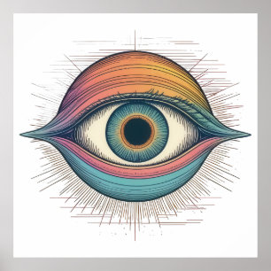 Affiche Oeil de la perception
