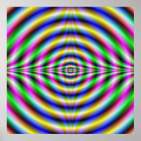 Oeil de néon psychédélique