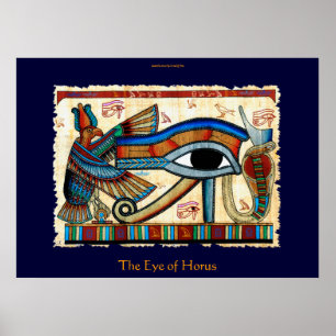 Affiche OEIL D'HORUS Art Égyptien