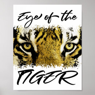 Affiche Oeil du tigre, motivationnel, inspirant