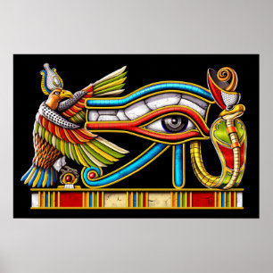 Affiche OEil égyptien de Horus