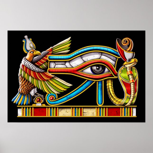 Affiche OEil égyptien de Horus (Devant)