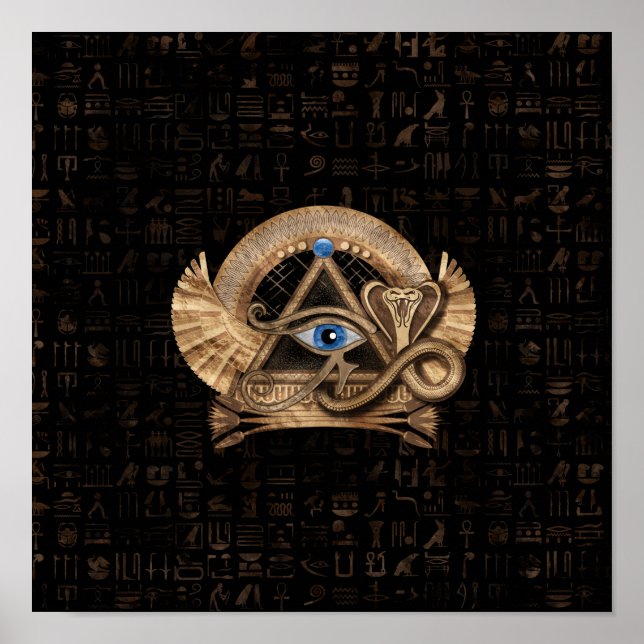 Affiche OEil égyptien de Horus - Ornement de Wadjet (Devant)