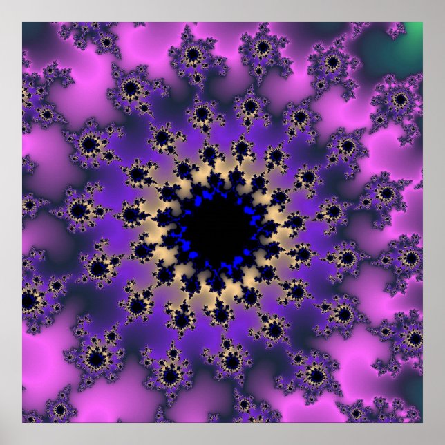 Affiche Oeil mauve métallique (Devant)