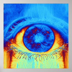 Affiche Oeil psychédélique