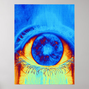 Affiche Oeil psychédélique