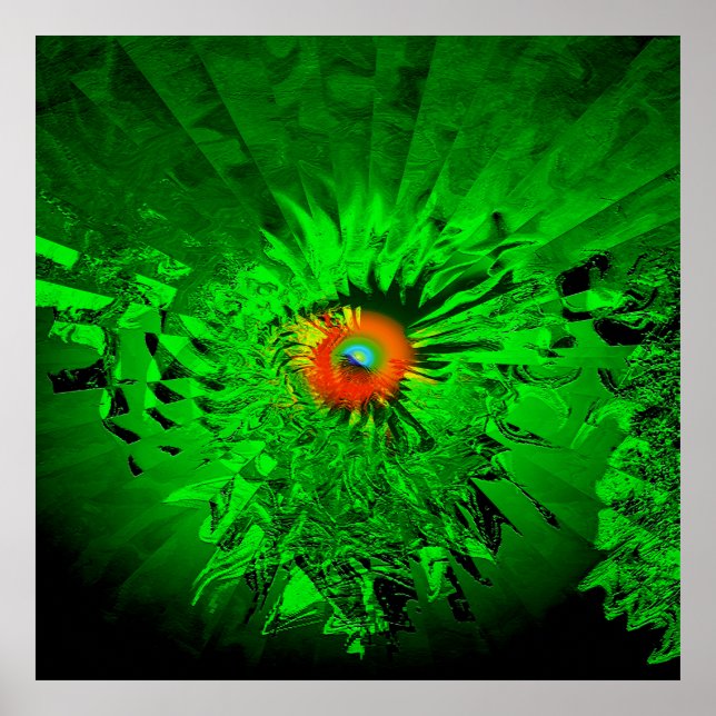 Affiche Oeil psychédélique..... (Devant)