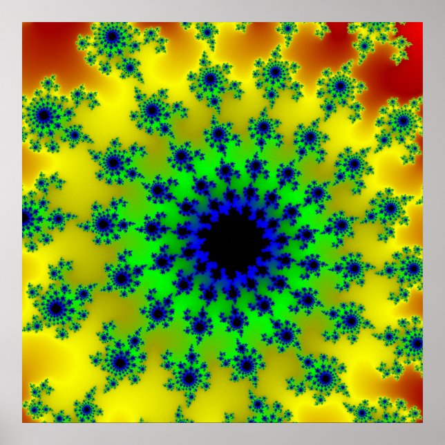 Affiche OEil vert coucher du soleil (Devant)