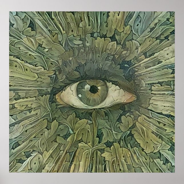 Affiche OEil vert de la nature (Devant)