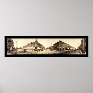 Affiche Oelwein Iowa Street Photo 1907