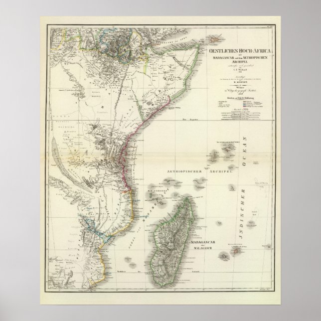 Affiche Oest HochAfrica - Afrique de l'Est (Devant)
