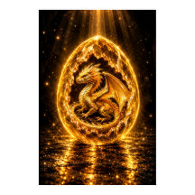 Œuf de dragon à aura dorée