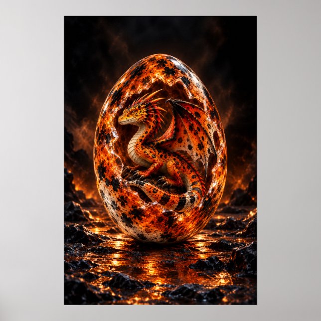 Affiche Œuf de dragon de la caldera Tangerine (Devant)