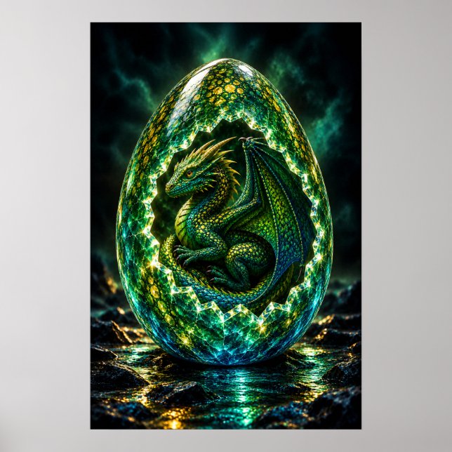 Affiche Œuf de F Dragon Cornu (Devant)