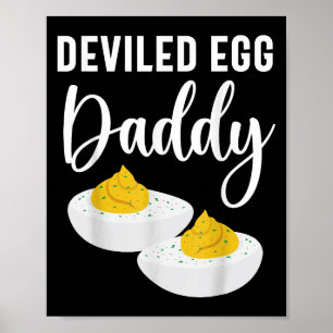 Affiche Oeuf Dévasté Papa Hommes Femmes Enfants