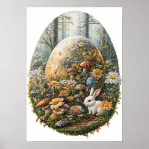 Affiche Oeuf géant Imaginaire de Pâques