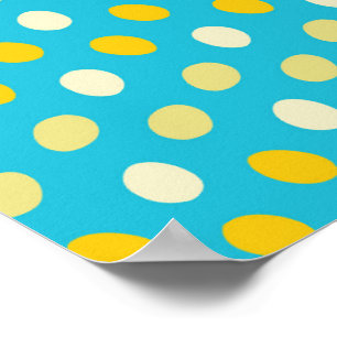 Affiche OEufs couleur bleu blanc jaune Nets d'oiseaux Natu