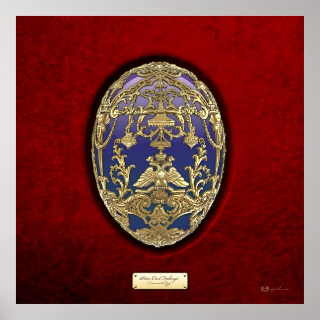 Affiche Oeufs de Faberge impérial - Oeufs de Tsarevich sur (Devant)