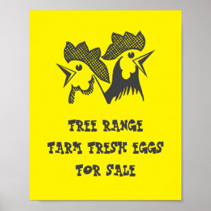 Affiche Oeufs frais de ferme