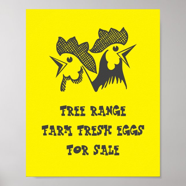Affiche Oeufs frais de ferme (Devant)