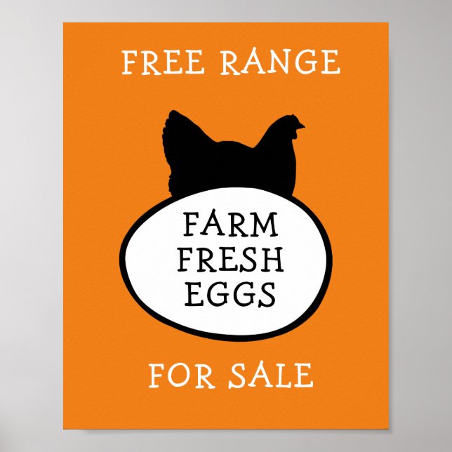 Affiche Oeufs frais de ferme (Devant)
