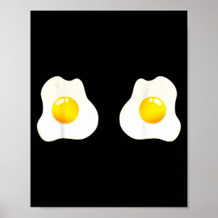 Affiche Œufs Frits Cool Œuf Côté Soleil
