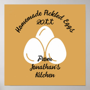 Affiche OEufs Pickés Modifiables