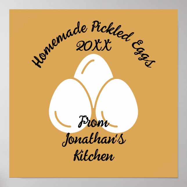 Affiche OEufs Pickés Modifiables (Devant)