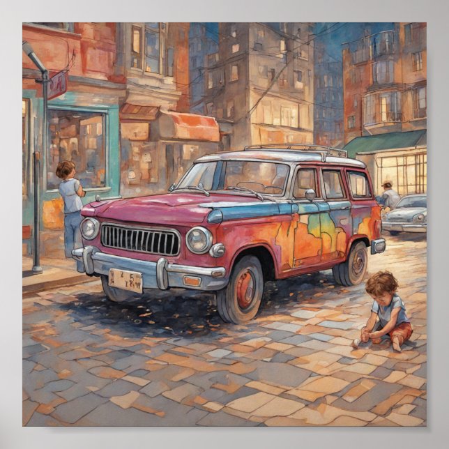 Affiche OEuvre automobile (Devant)