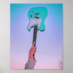 Affiche OEuvre classique de guitare