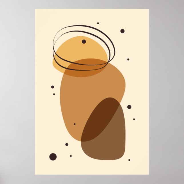 Affiche OEuvre d'art biologique Abstraite (Devant)