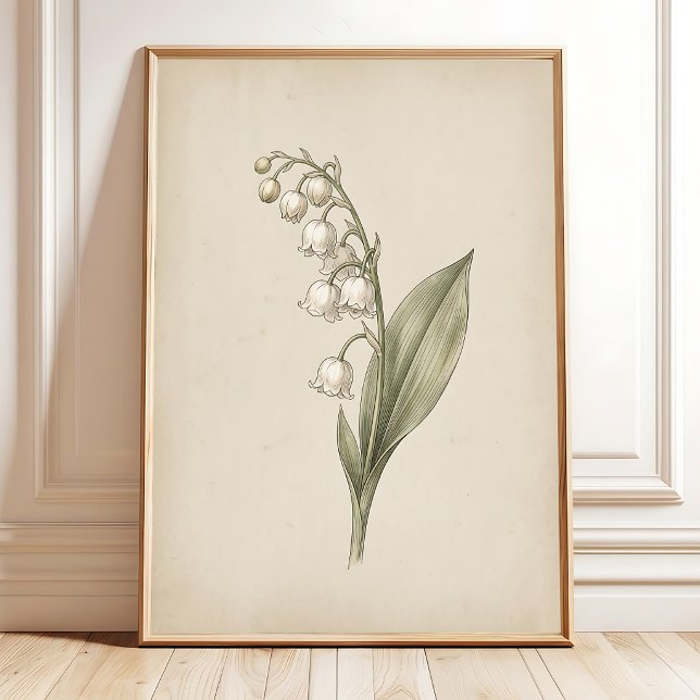 Affiche Œuvre d'art botanique vintage pour mur (Créateur téléchargé)
