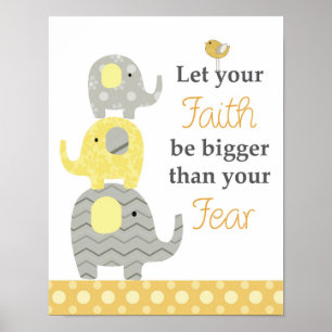 Affiche Œuvre d'art citation pour nurserie et chambres d'e