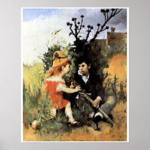 Affiche Œuvre d'art de Carl Larsson, Clair Obscur,