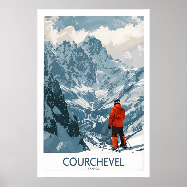 Affiche Œuvre d'art de Courchevel 1 (Devant)