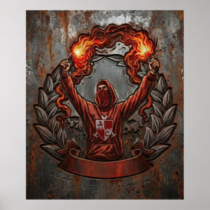 Affiche Œuvre d'art de fan de l'Étoile Rouge de Belgrade