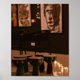 Affiche Œuvre d'art de galerie bohème lunatique