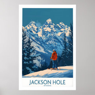 Affiche Œuvre d'art de Jackson Hole - Wyoming 1