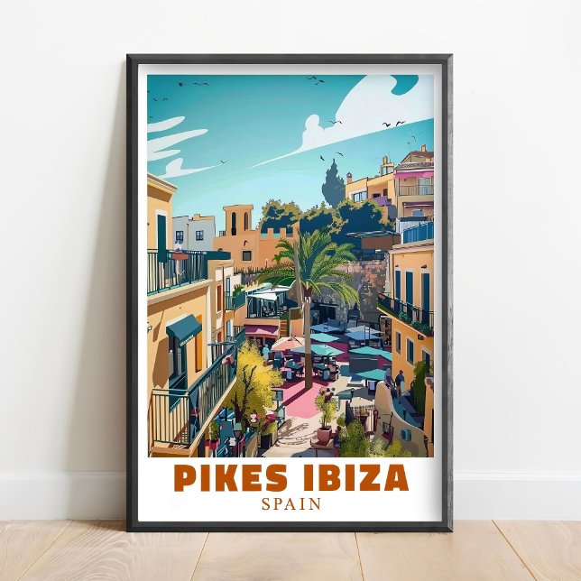 Affiche Œuvre d'art de la discothèque Pikes Ibiza - Œuvre  (Créateur téléchargé)